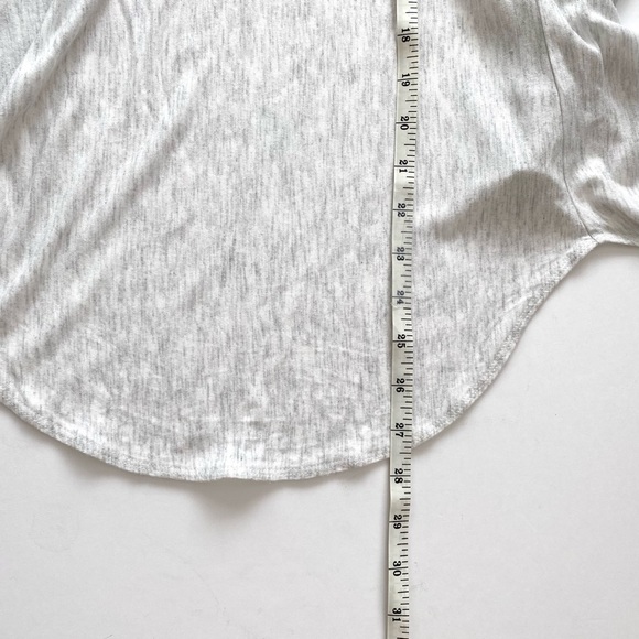 WILFRED XS Light Grey Open Back Crew Neck Long Sleeve Tee - Picture 11 of 12